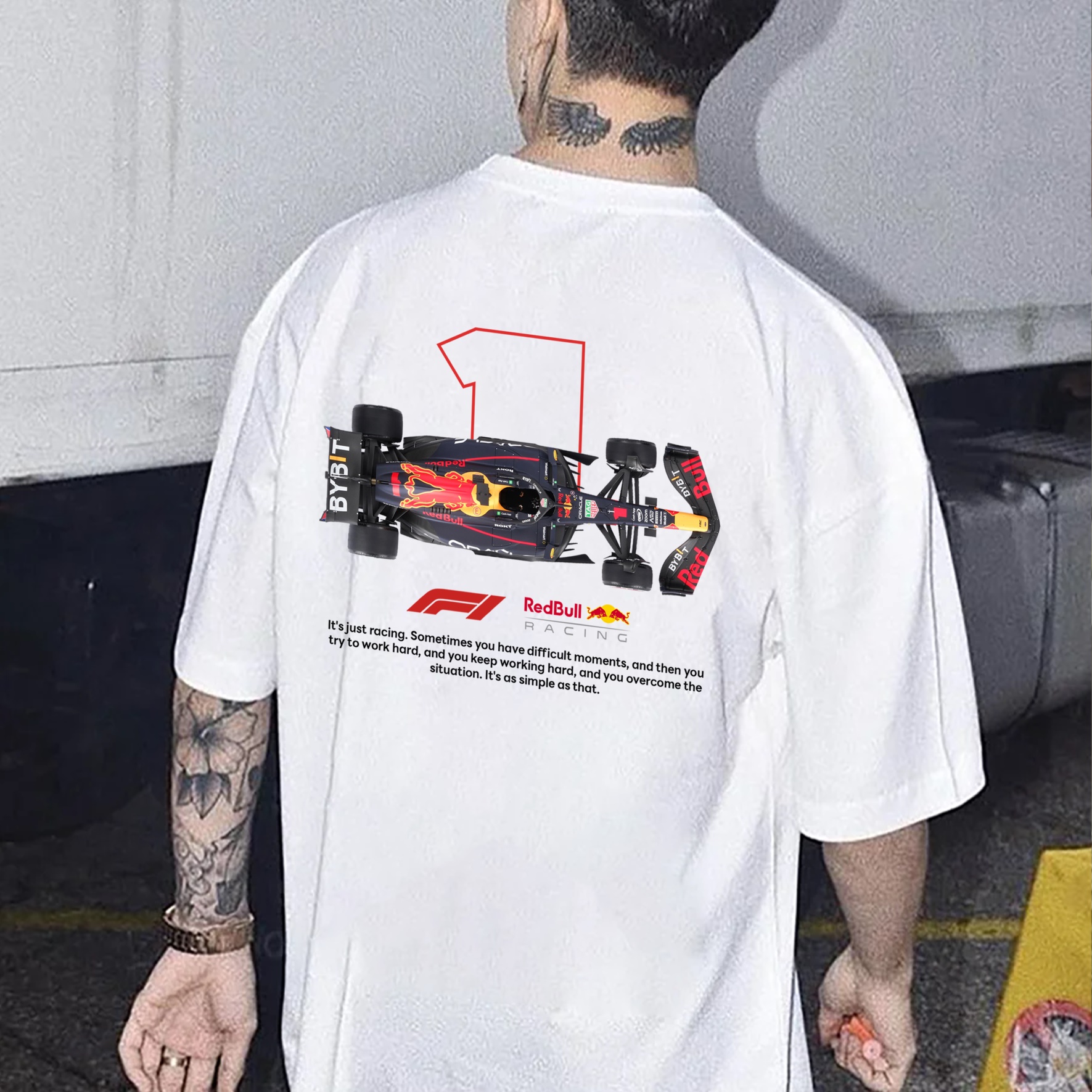 Classic Racing Race Car Team Street Print Pure Cotton Casual T-Shirt 10