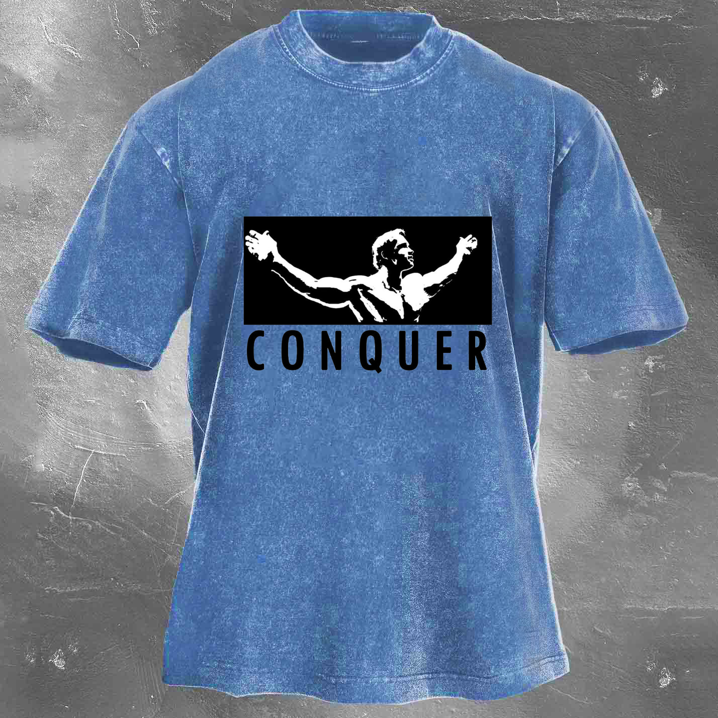 CONQUER Unisex Washed T-shirt