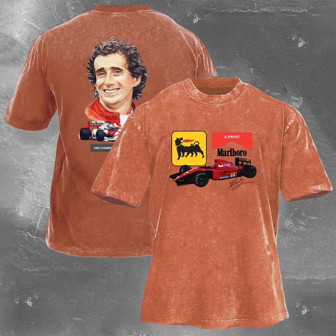 Racing Legend Vintage Cotton Washed T-Shirt 041