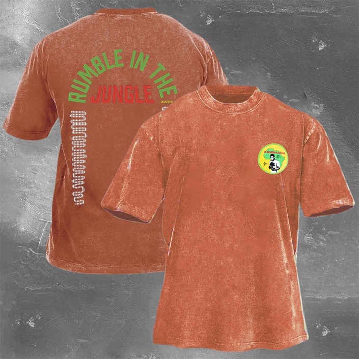 Muhammad Ali Printed Washed Retro Casual Short Sleeves 05