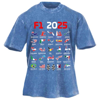 Racing Fan Vintage Washed Tee 05