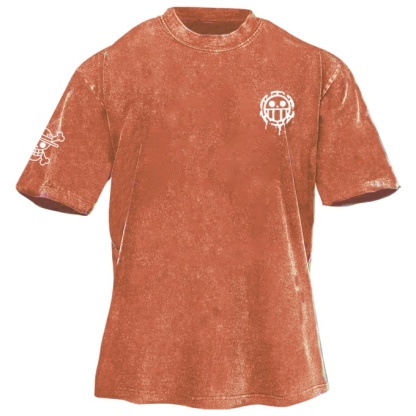 Classic Popular Anime Print Retro Washed Short Sleeves 01