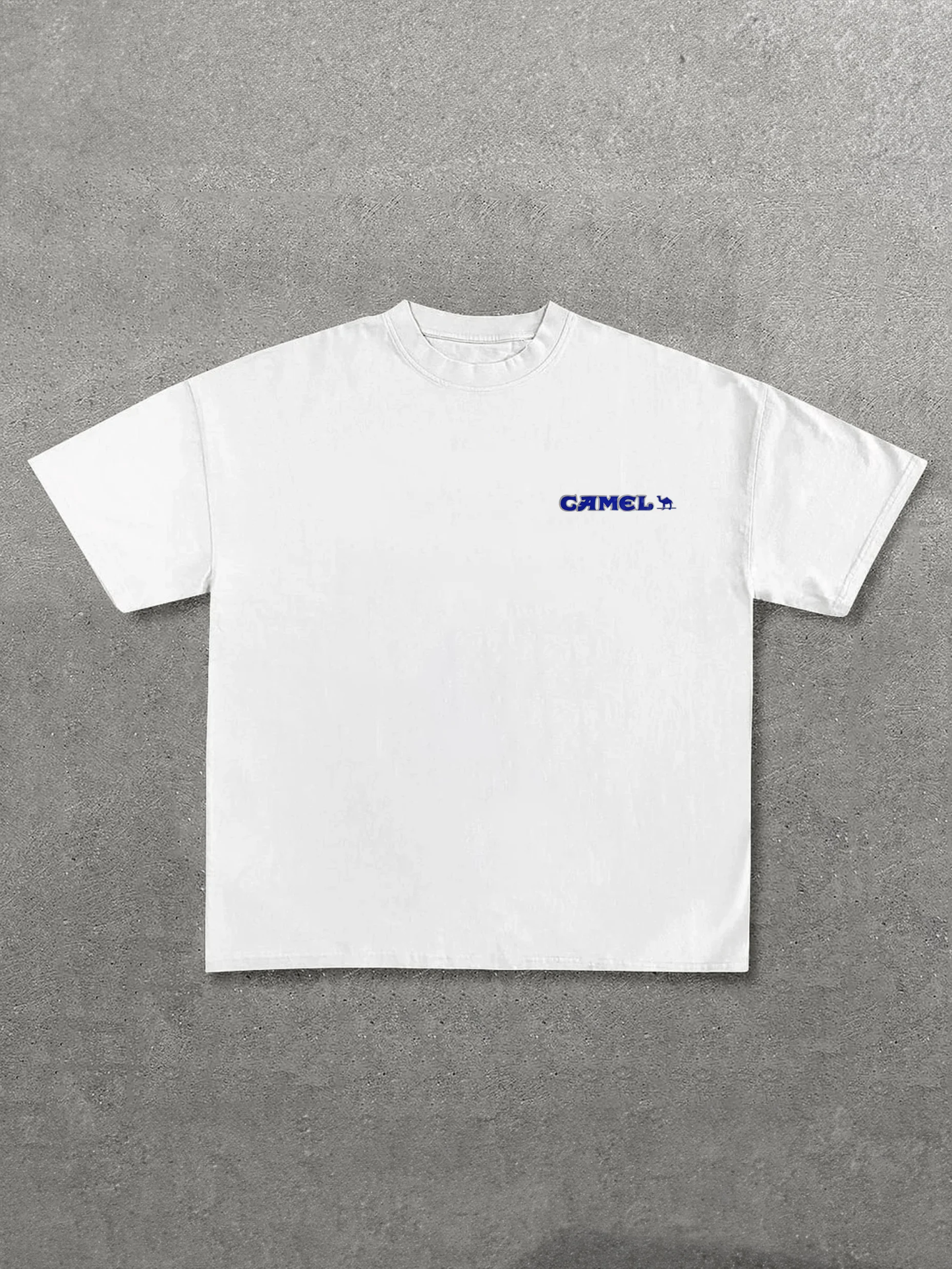 Casual Retro Street Car Printed Short Sleeve Crew Neck T-Shirt 120