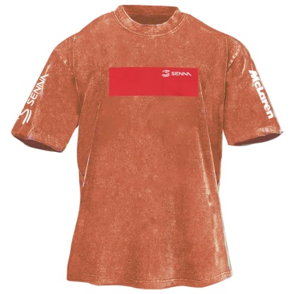 Popular Racing Driver Print Washed Retro Casual T-Shirt 02