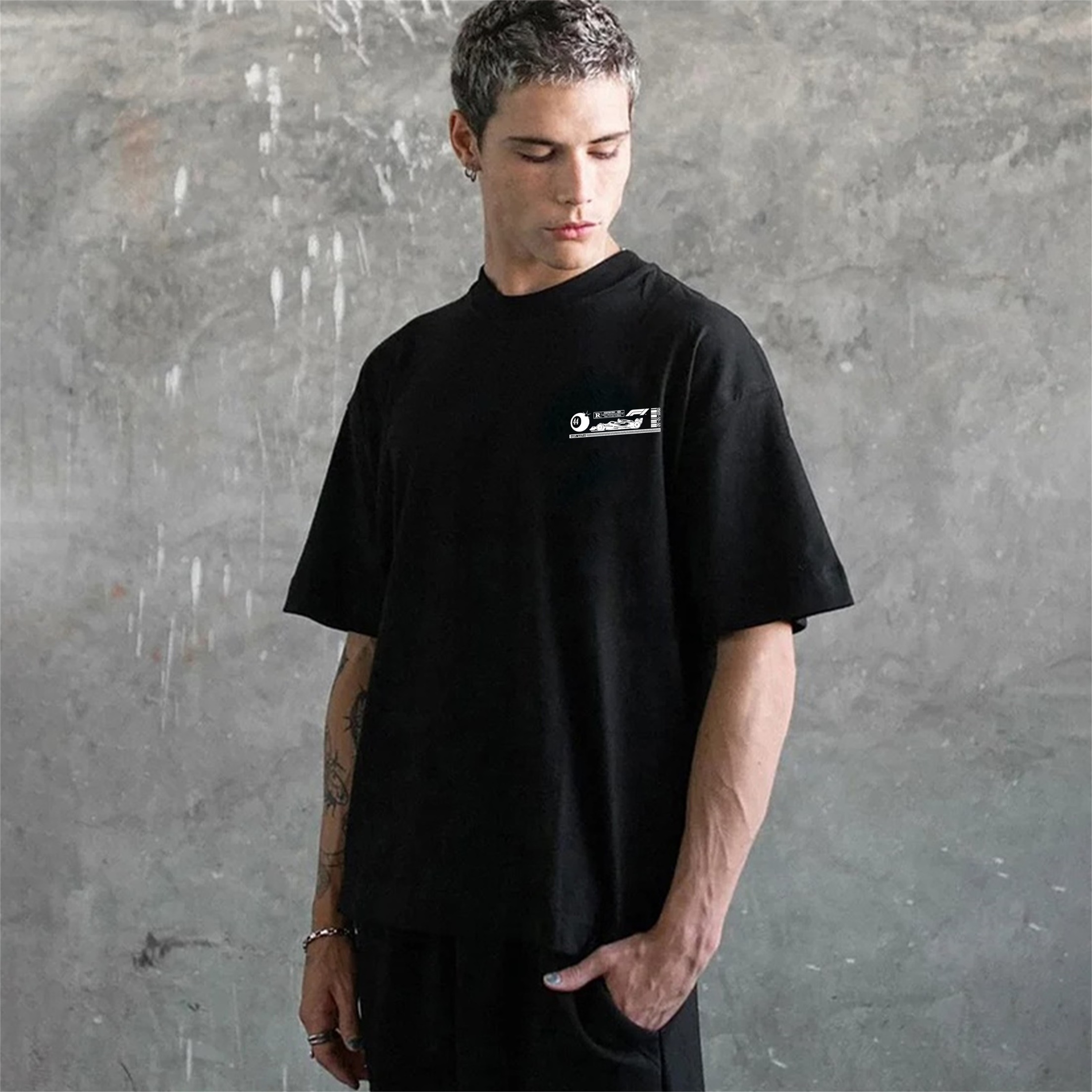 Super Popular Racing Driver Print Short Sleeves 01