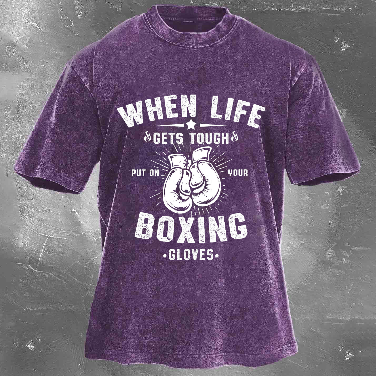 BOXING Unisex Washed T-shirt