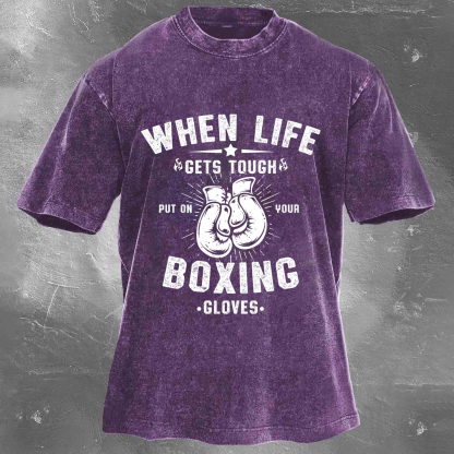 BOXING Unisex Washed T-shirt