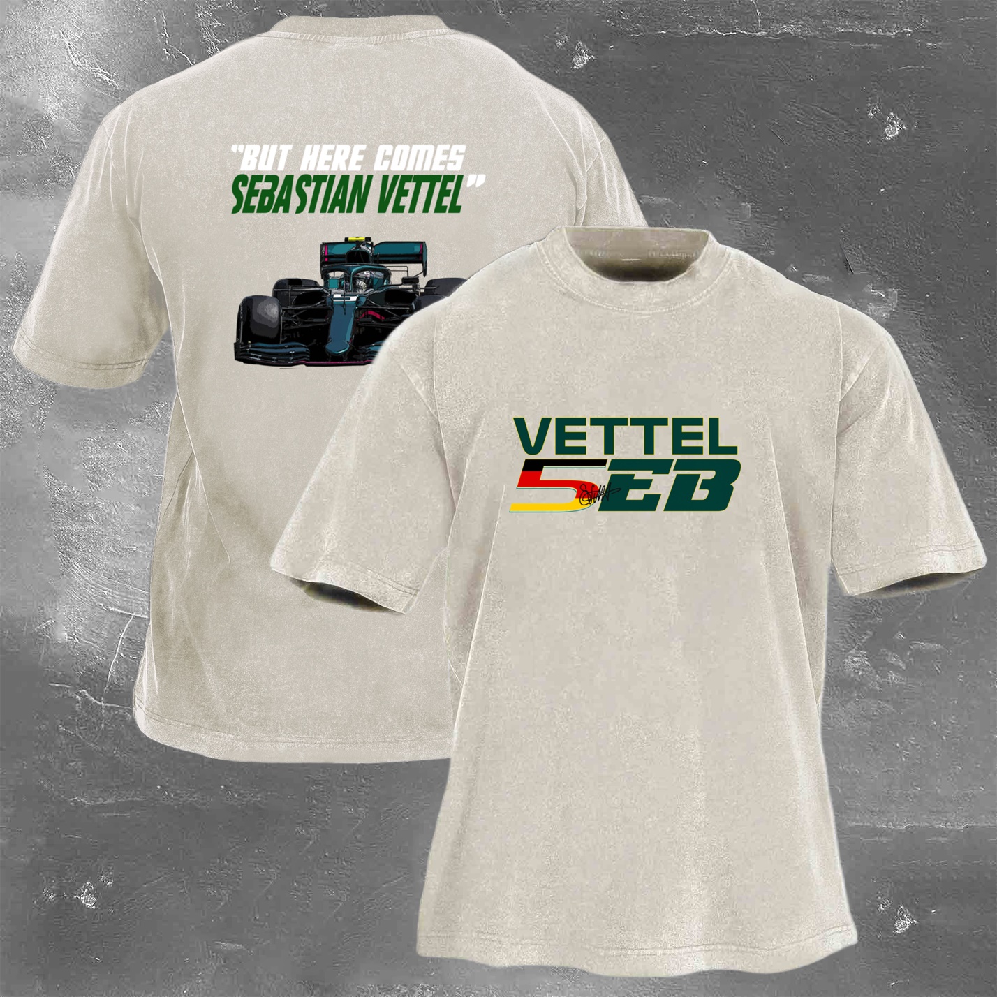 Racing Legend Vintage Cotton Washed T-Shirt 032