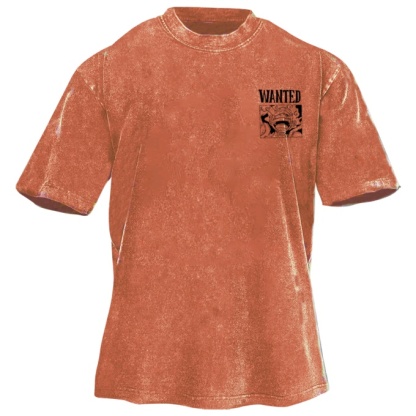 Classic Popular Anime Print Retro Washed Short Sleeves 06