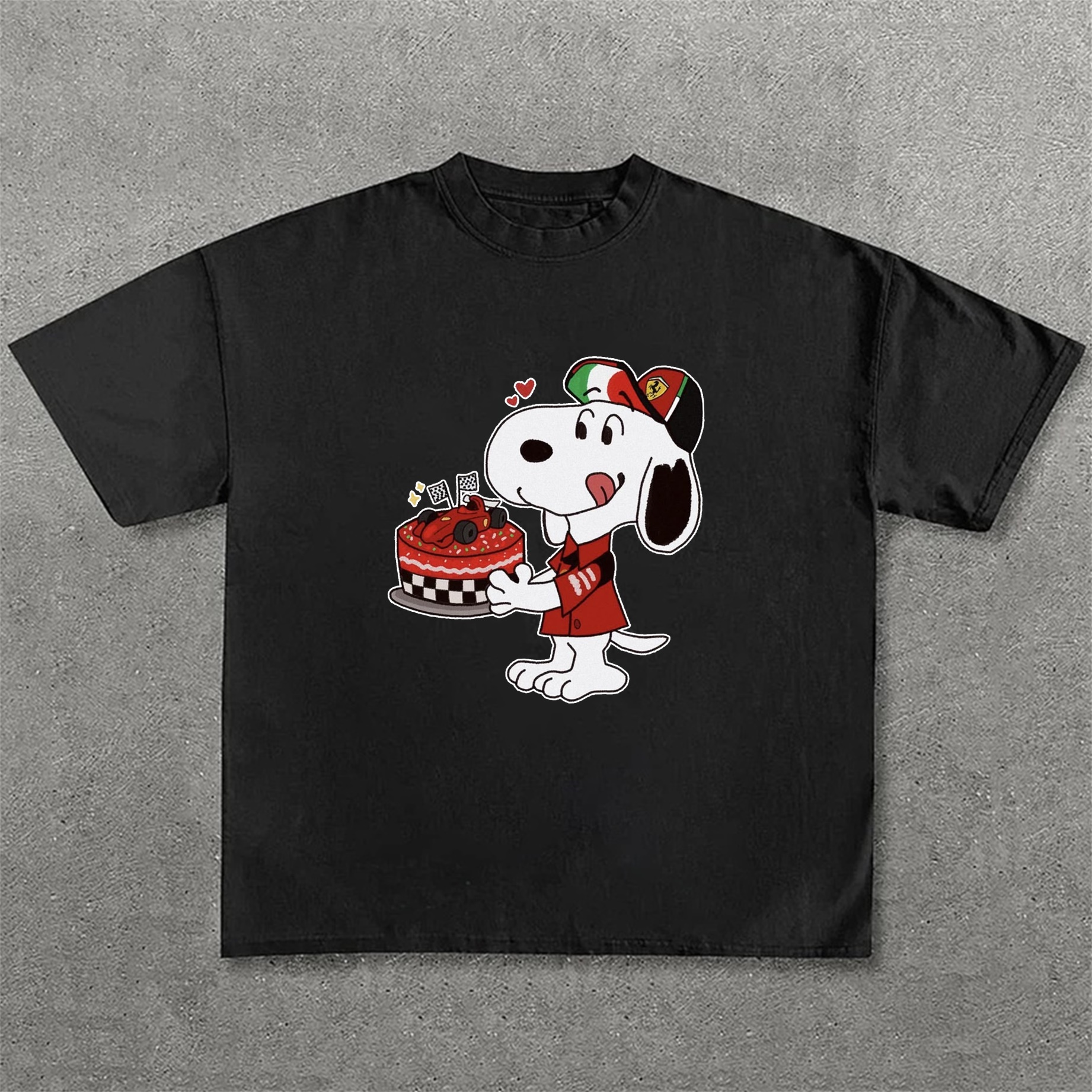 Classic Anime Print Casual Short Sleeves 29