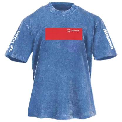 Popular Racing Driver Print Washed Retro Casual T-Shirt 02