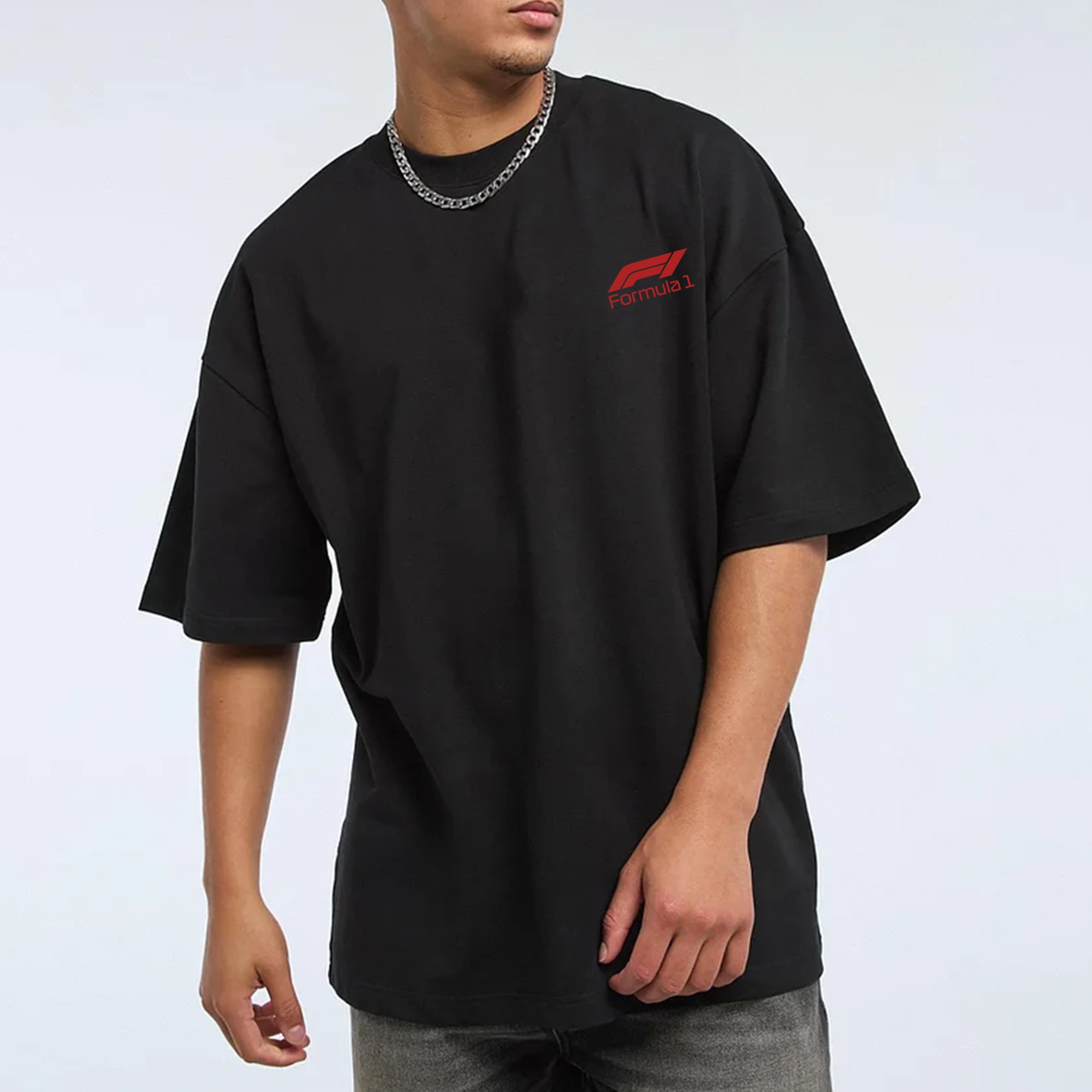 Popular Racing Movie Print Cotton Casual T-Shirt 13