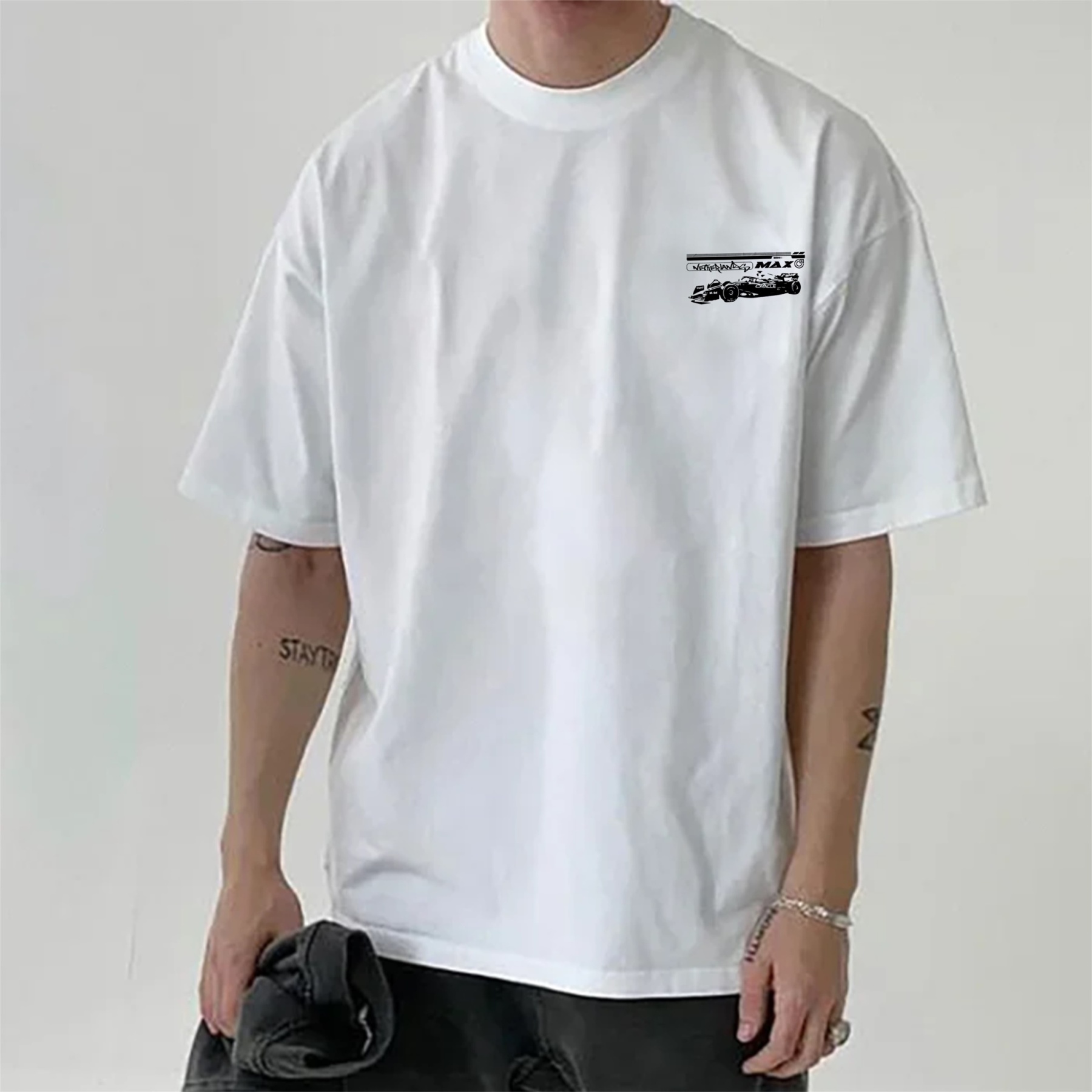 Super Popular Racing Driver Print Short Sleeves 05