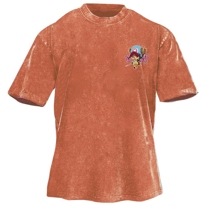 Classic Popular Anime Print Retro Washed Short Sleeves 07