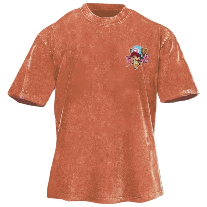 Classic Popular Anime Print Retro Washed Short Sleeves 07