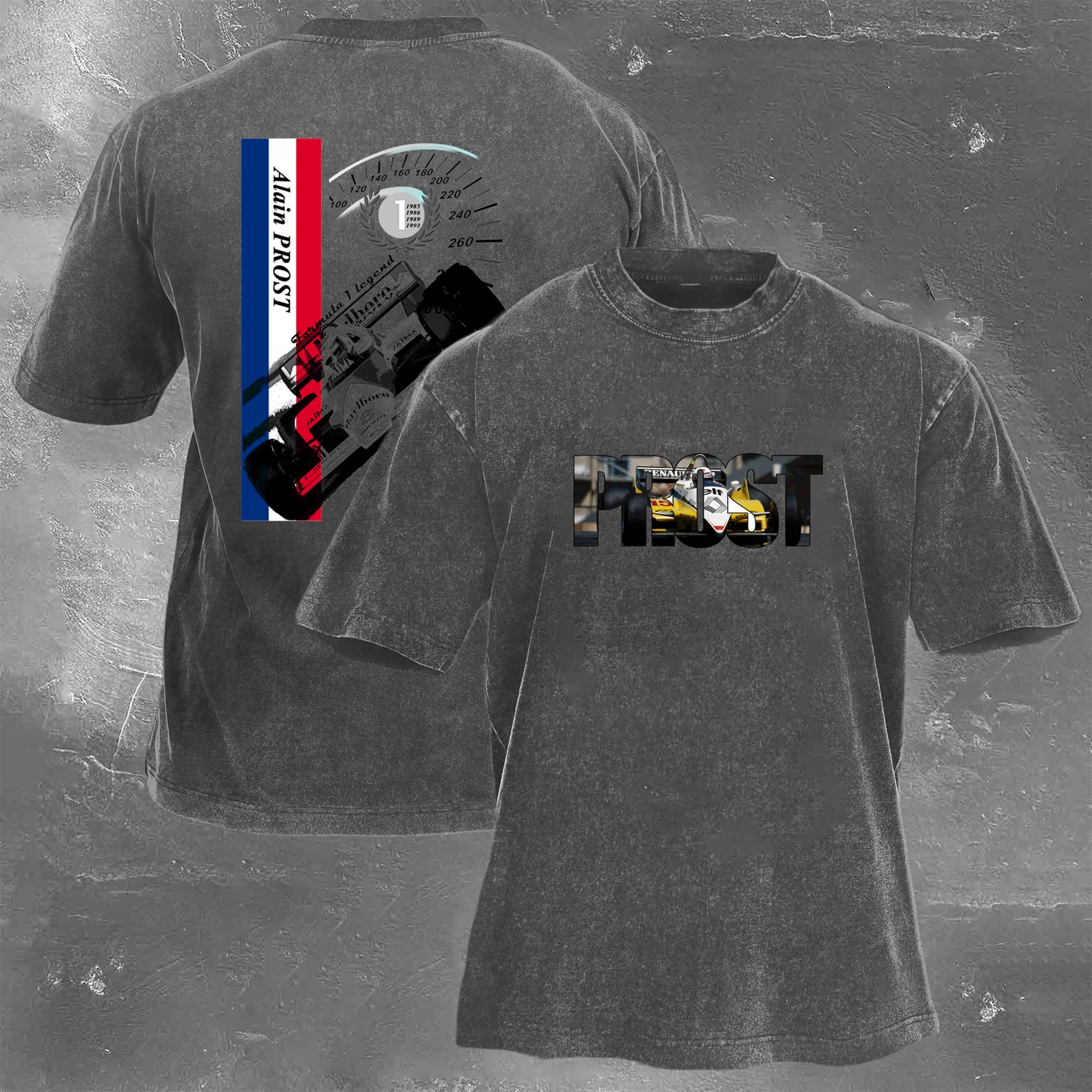 Racing Legend Vintage Cotton Washed T-Shirt 028