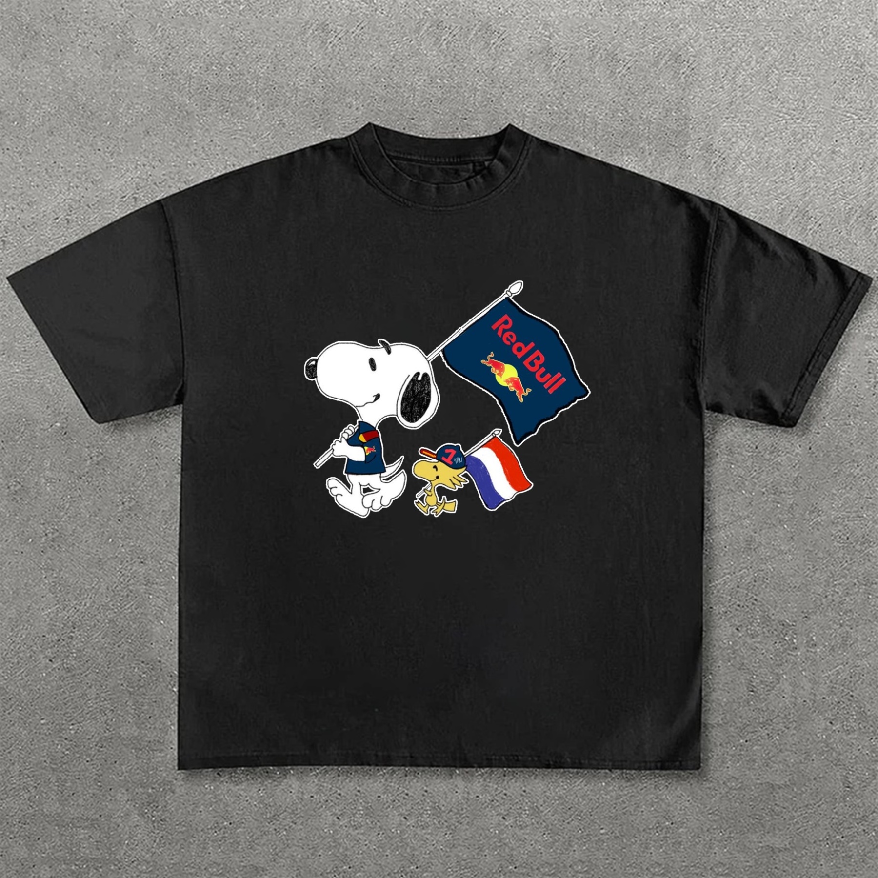 Classic Anime Print Casual Short Sleeves 28