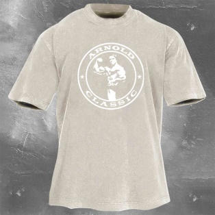 Fitness Legend Print Washed Vintage Short Sleeves 01