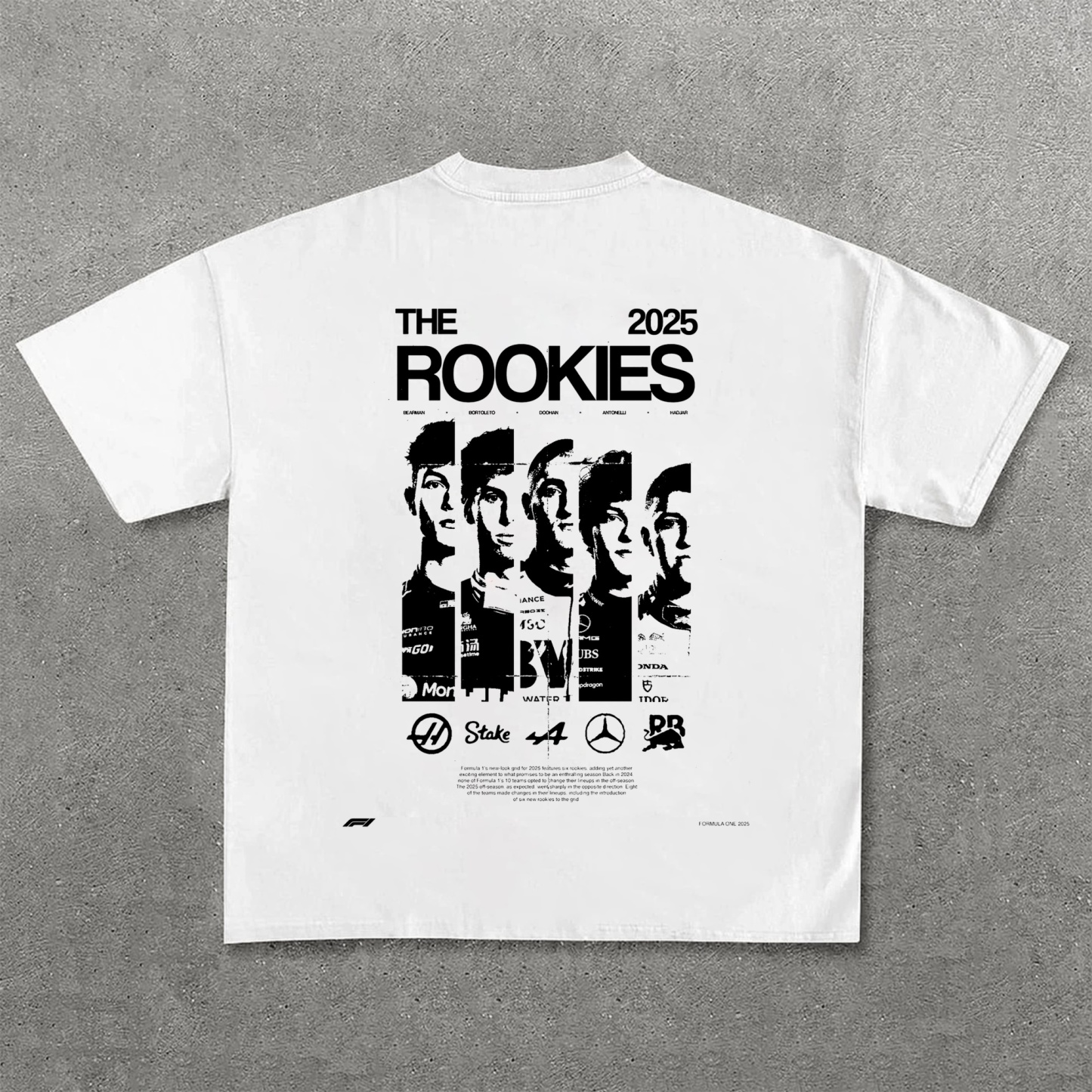 Popular Racing Team Driver Printed Pure Cotton Casual T-Shirt 01