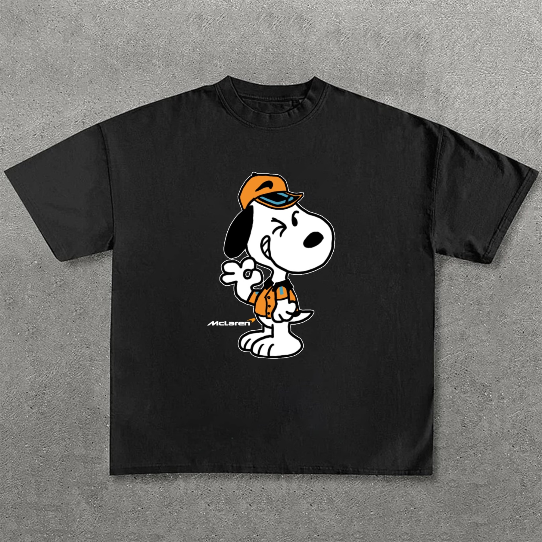 Classic Anime Print Casual Short Sleeves 26