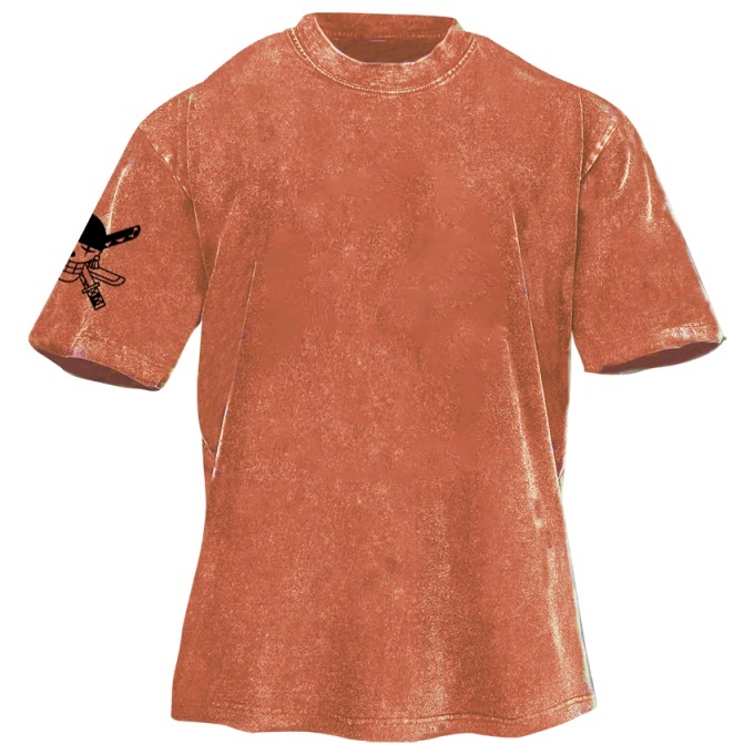 Classic Popular Anime Print Retro Washed Short Sleeves 05