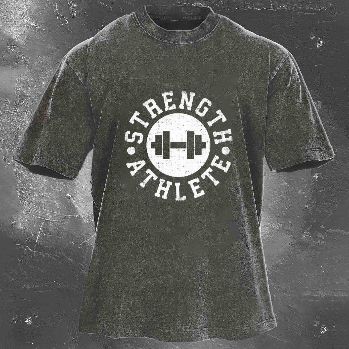 STRENGTH ATHLETE Men's Washed T-shirt
