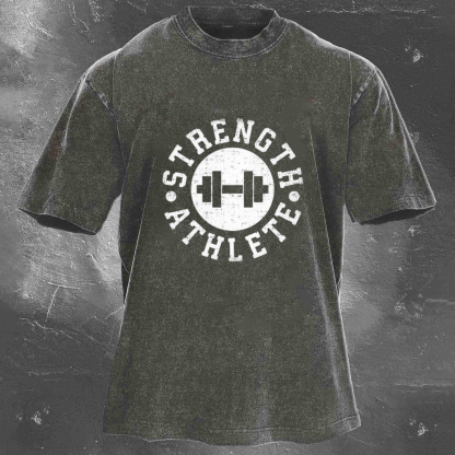STRENGTH ATHLETE Men's Washed T-shirt