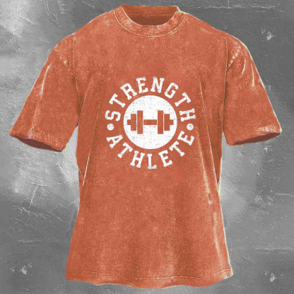 STRENGTH ATHLETE Men's Washed T-shirt