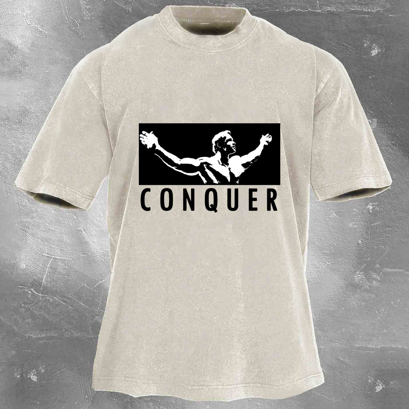 CONQUER Unisex Washed T-shirt