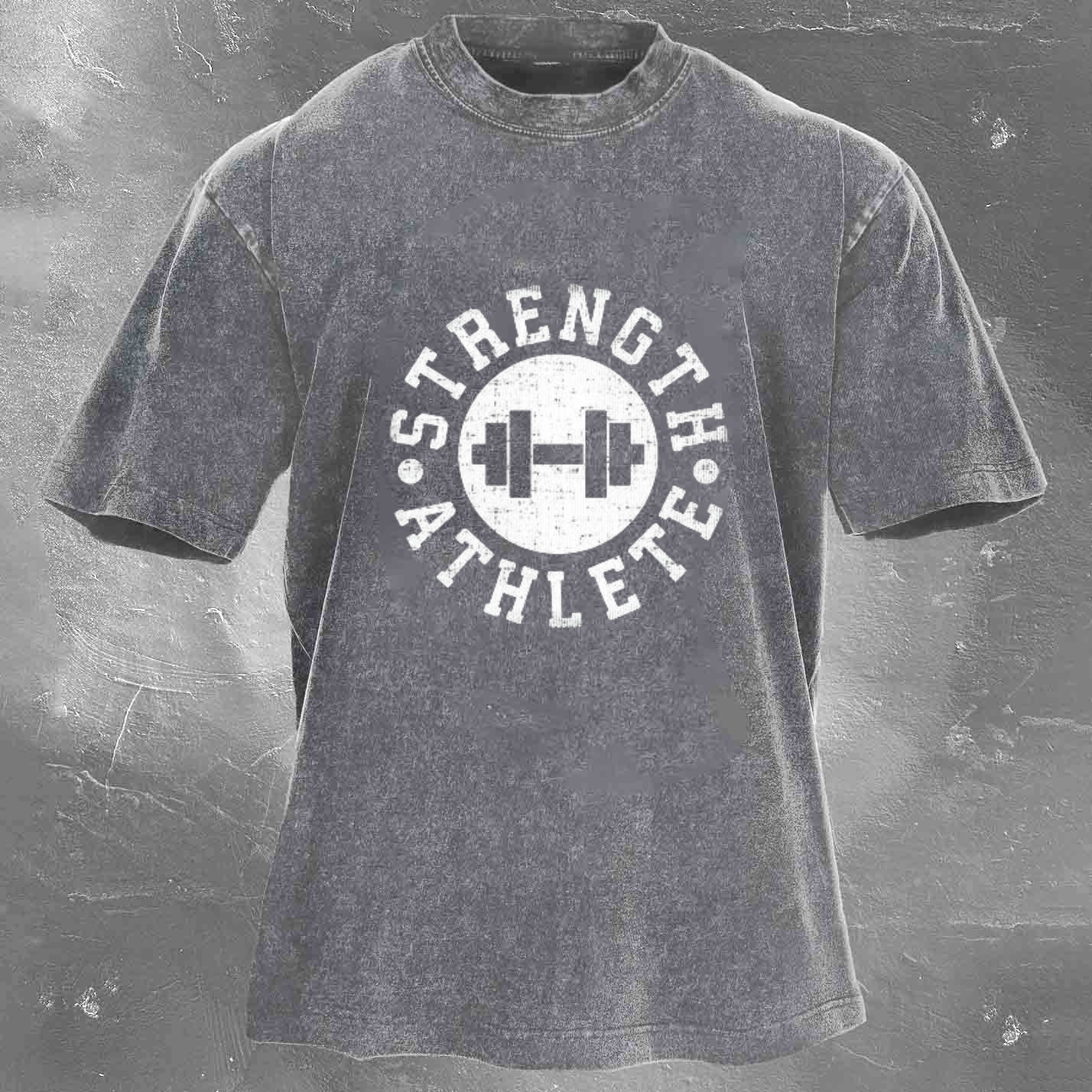 STRENGTH ATHLETE Men's Washed T-shirt