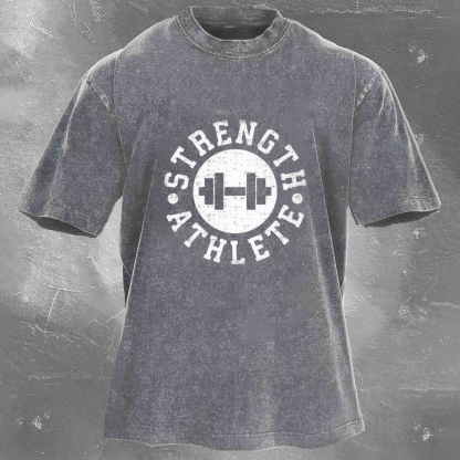 STRENGTH ATHLETE Men's Washed T-shirt