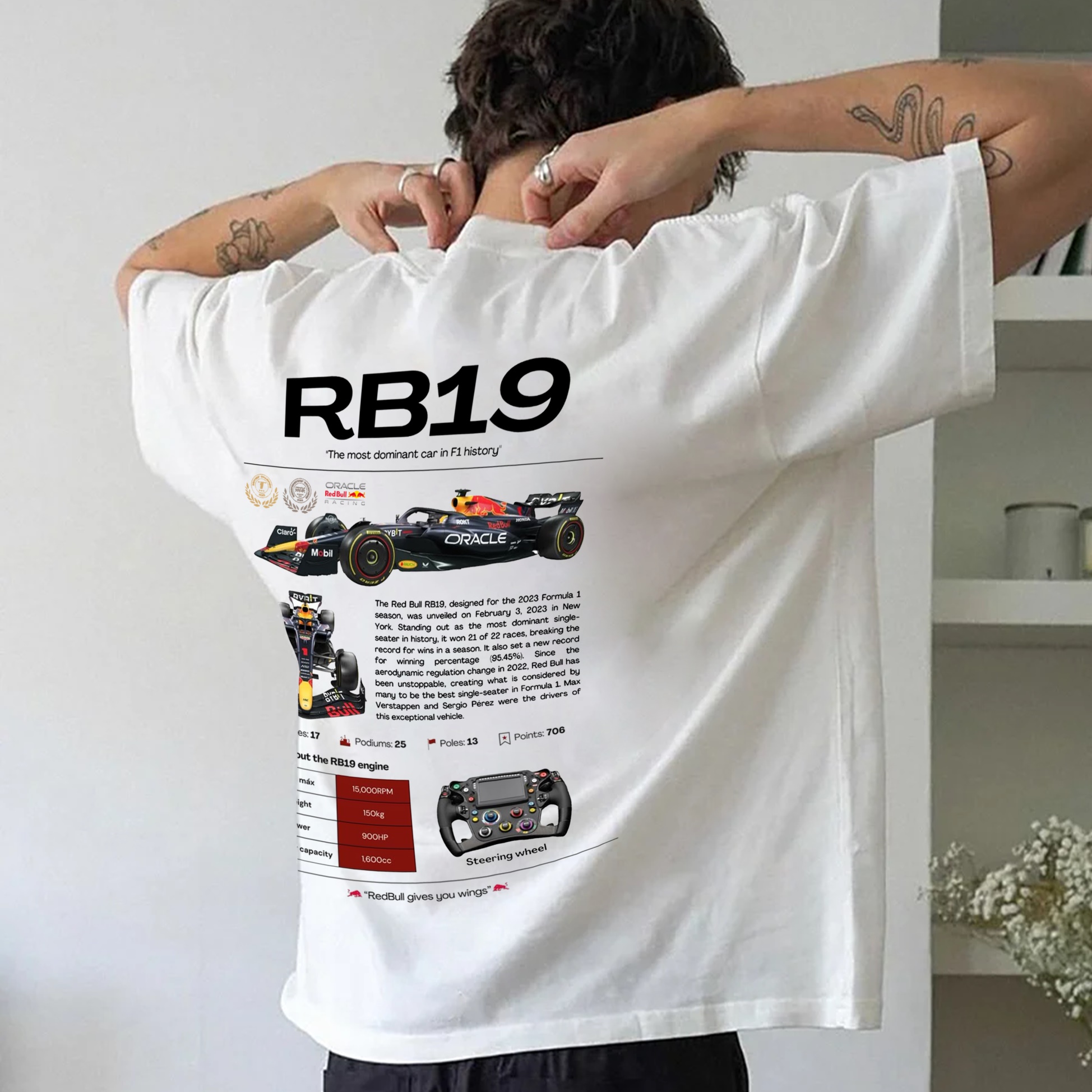 Popular Race Team Street Print Pure Cotton Casual T-Shirt 08