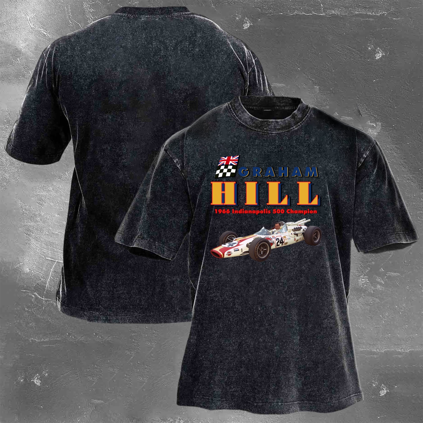 Racing Legend Vintage Cotton Washed T-Shirt 026