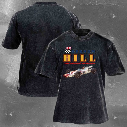 Racing Legend Vintage Cotton Washed T-Shirt 026