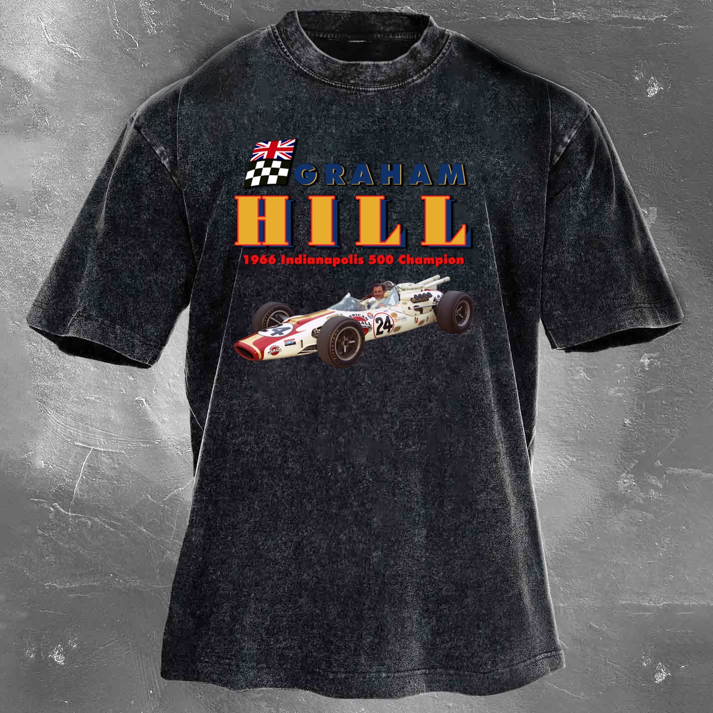 Racing Legend Vintage Cotton Washed T-Shirt 026