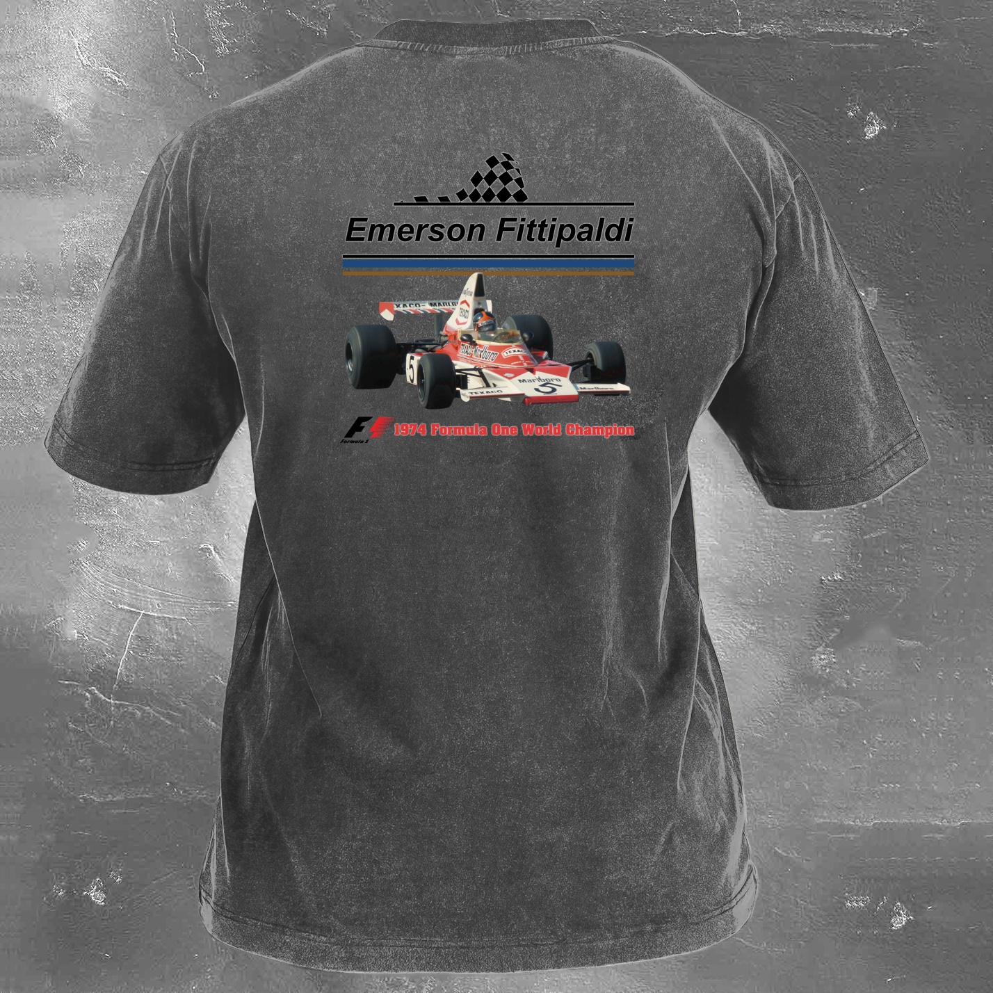 Racing Legend Vintage Cotton Washed T-Shirt 027