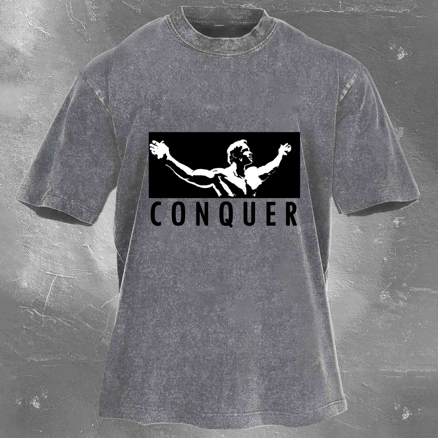 CONQUER Unisex Washed T-shirt