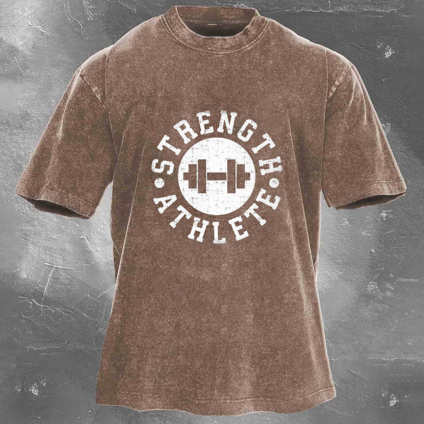 STRENGTH ATHLETE Men's Washed T-shirt