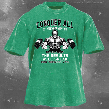 The Results Will Speak Unisex Vintage Washed T-Shirt