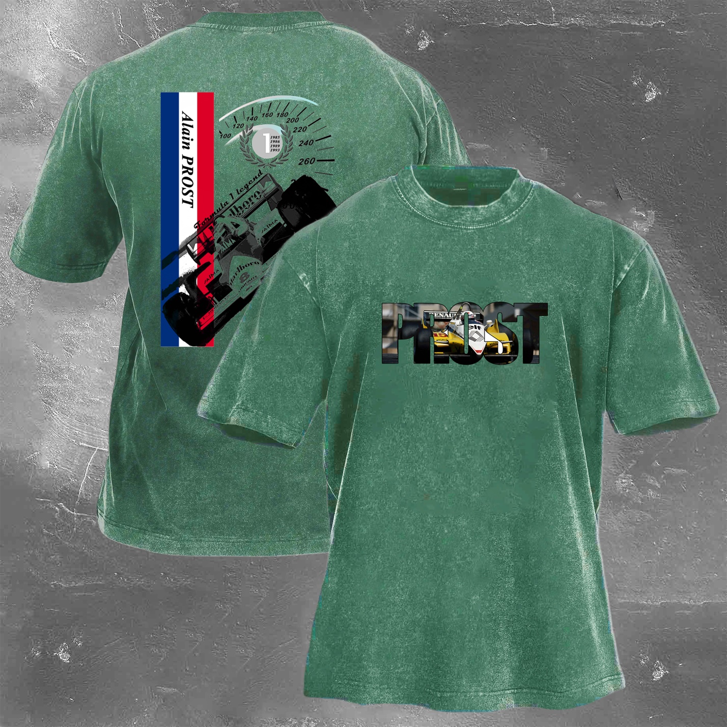 Racing Legend Vintage Cotton Washed T-Shirt 028