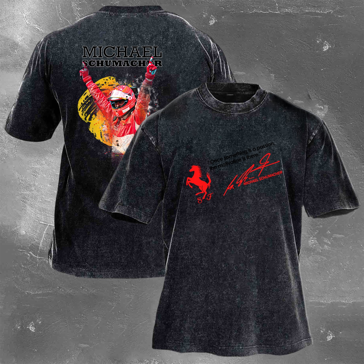 Racing Legend Vintage Cotton Washed T-Shirt 023