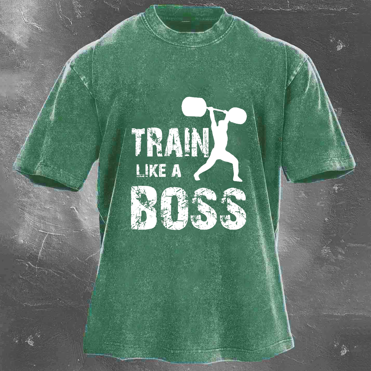 TRAIN LIKE A BOSS Unisex Washed T-shirt