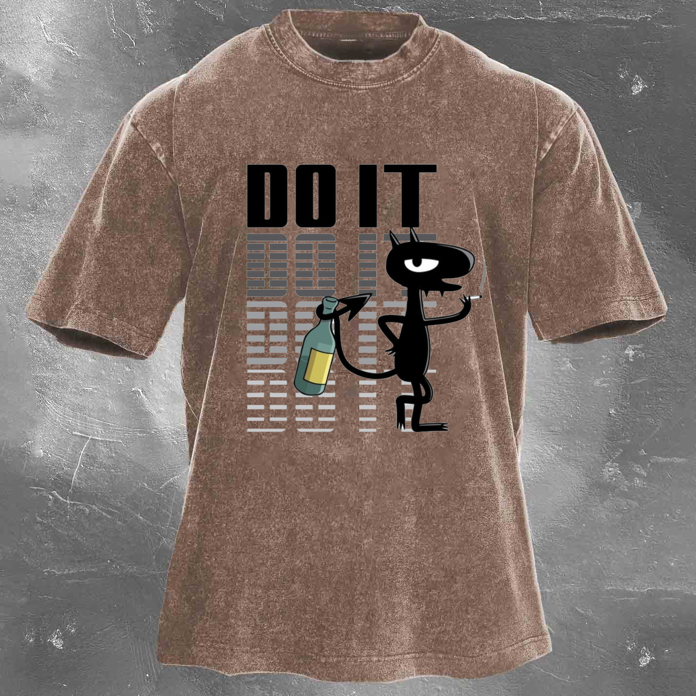 DOIT Men's Washed T-shirt