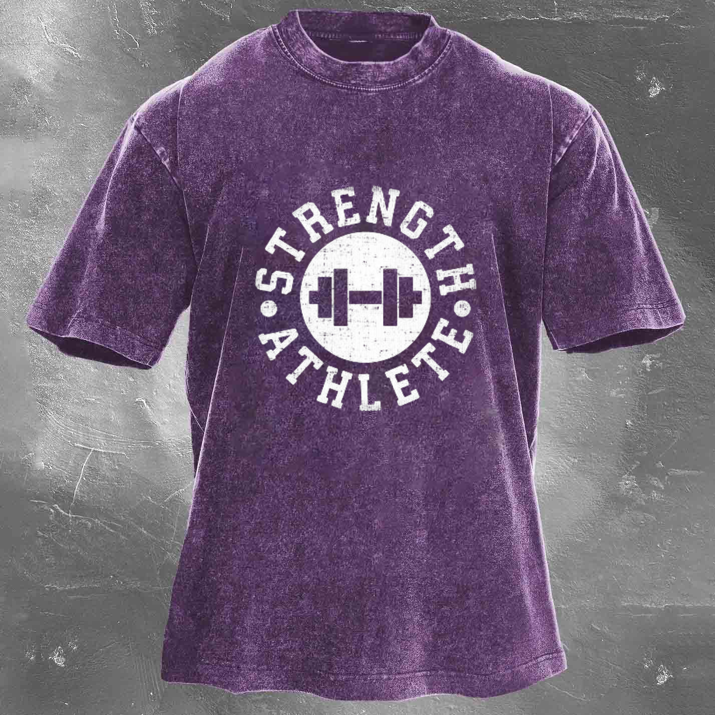 STRENGTH ATHLETE Men's Washed T-shirt