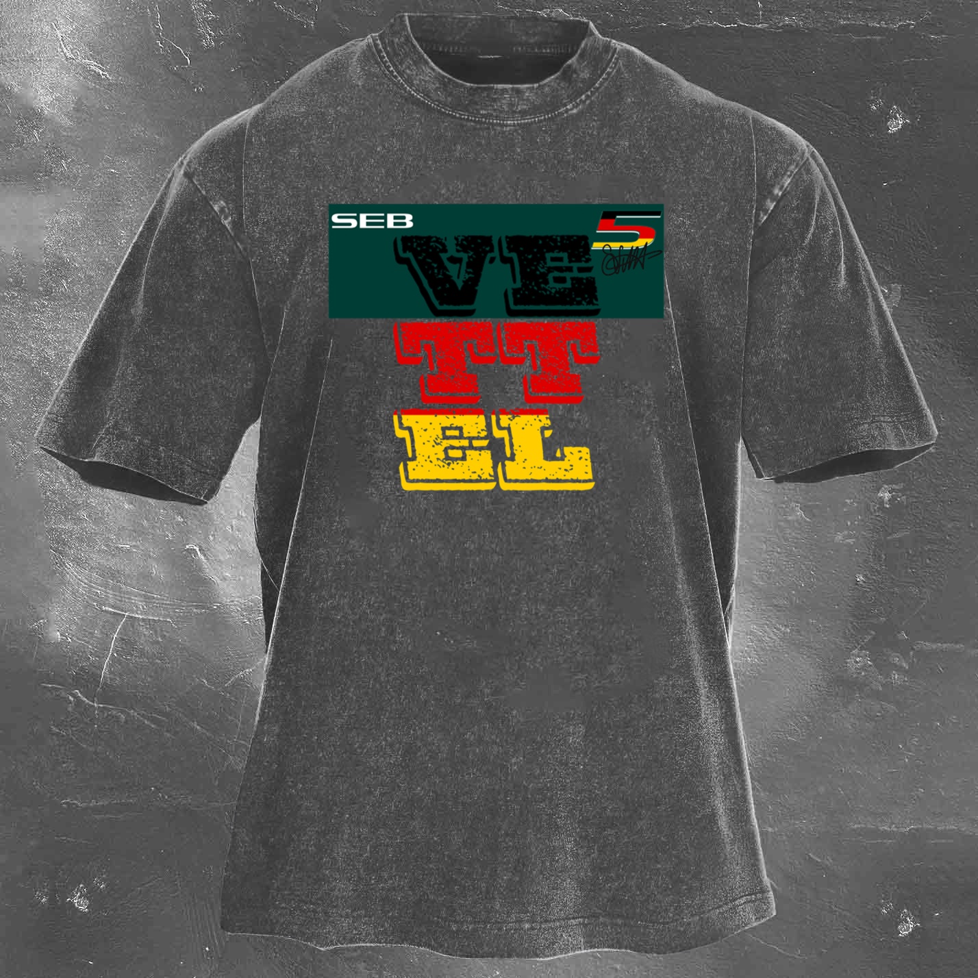 Racing Legend Vintage Cotton Washed T-Shirt 035