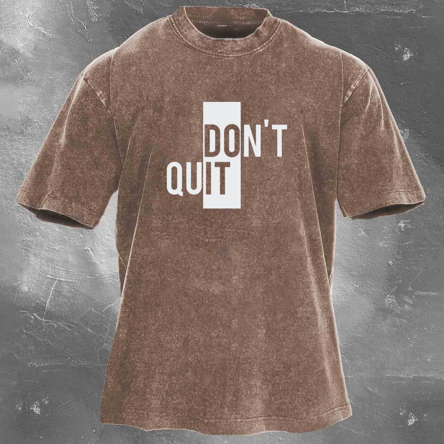 DO IT Men's washed T-shirt