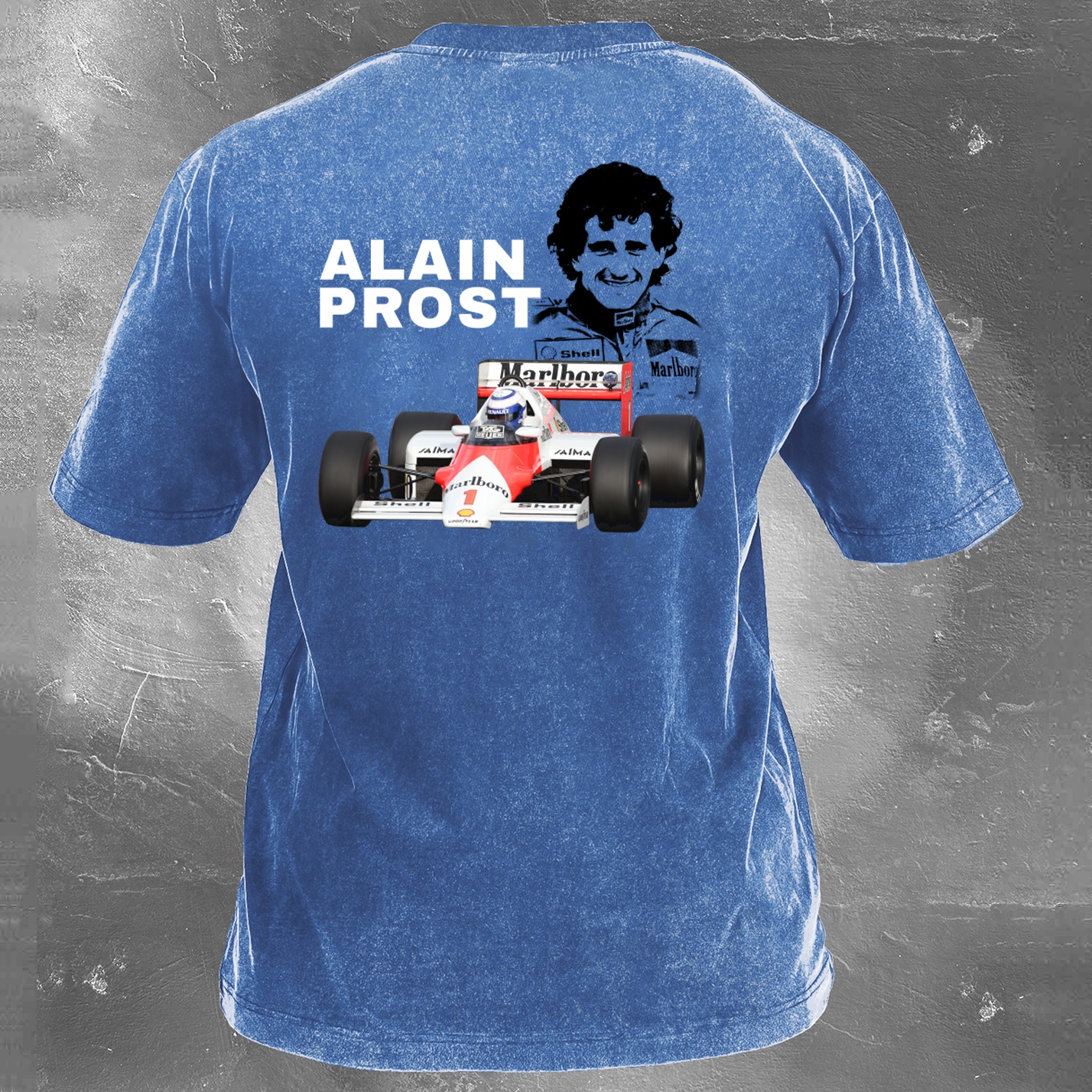 Racing Legend Vintage Cotton Washed T-Shirt 031