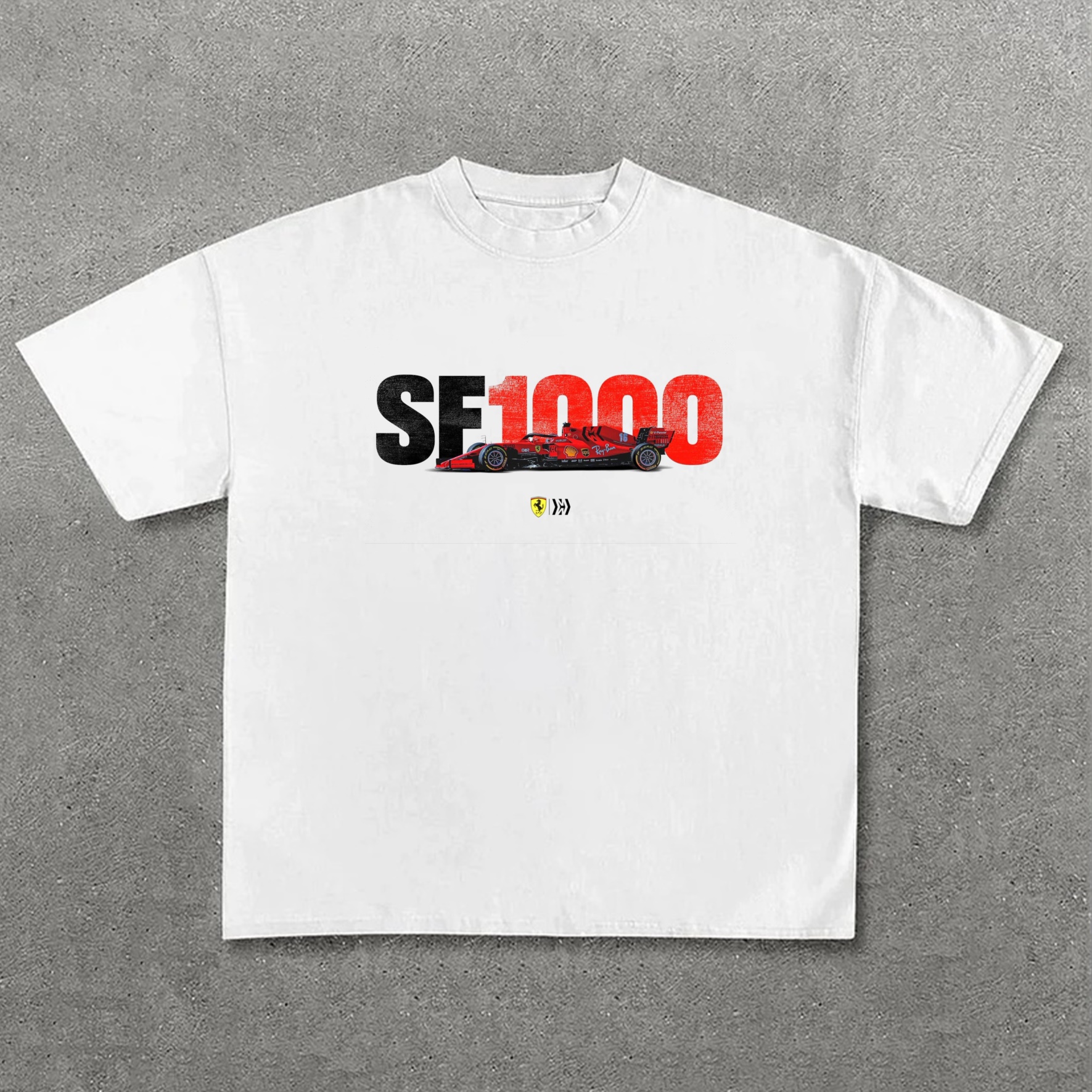 Popular Race Team Street Print Pure Cotton Casual T-Shirt 04