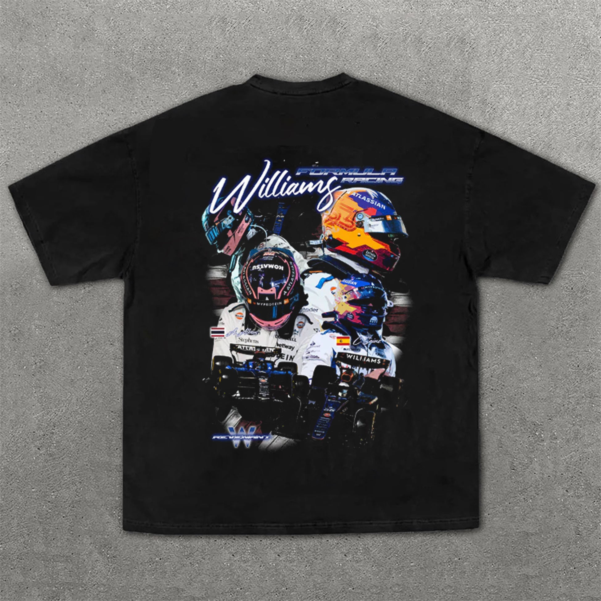 Super Race Team Print Pure Cotton Casual T-Shirt 05