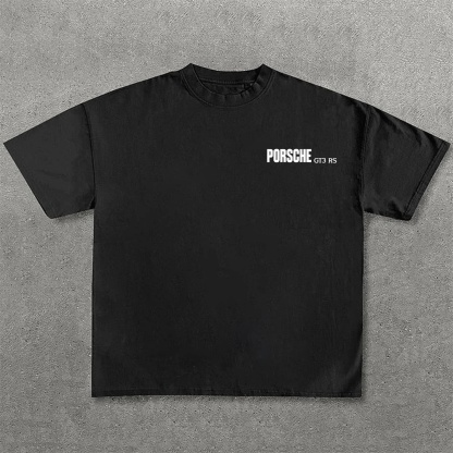 Popular Sports Car Print Pure Cotton Casual T-Shirt 05